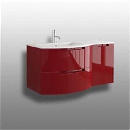 LATOSCANA La Toscana OA53OPT2R Oasi Vanity Sink Top Right Cabinet 2 Drawers Red OA53OPT2R